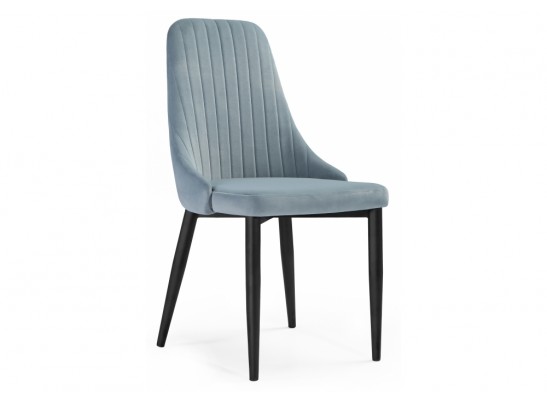 Стул на металлокаркасе Kora light blue / black в Кургане
