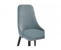 Стул на металлокаркасе Kora light blue / black в Кургане