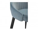 Стул на металлокаркасе Kora light blue / black в Кургане