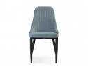 Стул на металлокаркасе Kora light blue / black в Кургане