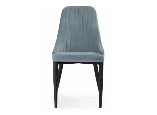 Стул на металлокаркасе Kora light blue / black в Кургане