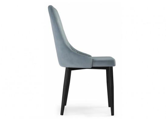 Стул на металлокаркасе Kora light blue / black в Кургане