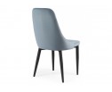 Стул на металлокаркасе Kora light blue / black в Кургане