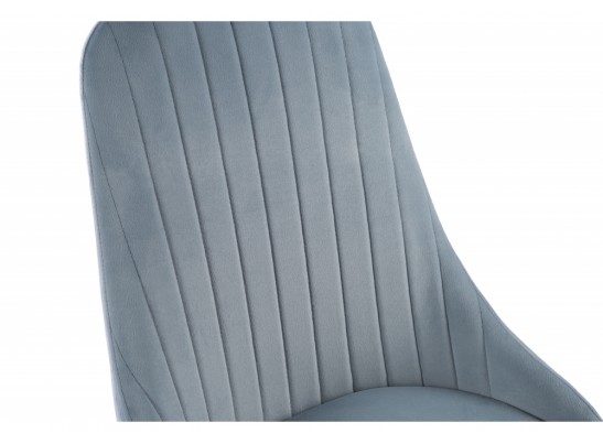 Стул на металлокаркасе Kora light blue / black в Кургане