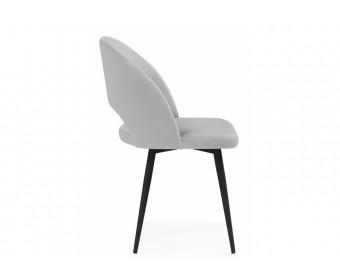 Стул на металлокаркасе Курбис светло-серый (zd 960) / черный