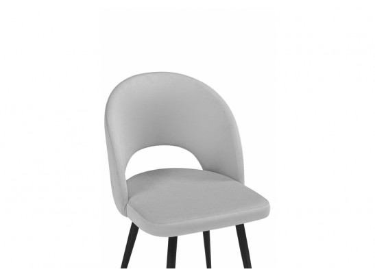 Стул на металлокаркасе Курбис светло-серый (zd 960) / черный в Кургане