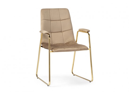 Стул на металлокаркасе Lana beige / gold в Кургане