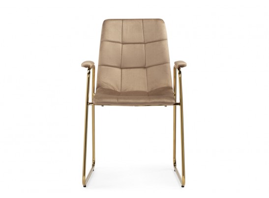 Стул на металлокаркасе Lana beige / gold в Кургане