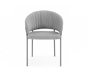 Стул на металлокаркасе Лео серый brendy monsoon 22 / серый