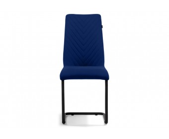 Стул на металлокаркасе Лулла темно-синий / черный