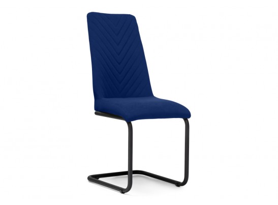 Стул на металлокаркасе Лулла темно-синий / черный каркас в Кургане