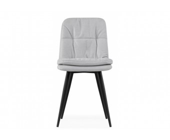Стул на металлокаркасе Майк светло-серый / черный