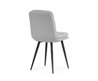 Стул на металлокаркасе Майк светло-серый / черный