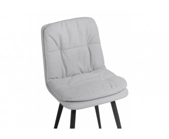 Стул на металлокаркасе Майк светло-серый / черный