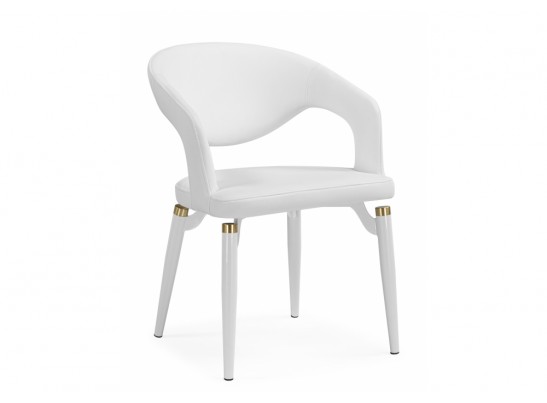 Стул на металлокаркасе Palma white / white and gold в Кургане