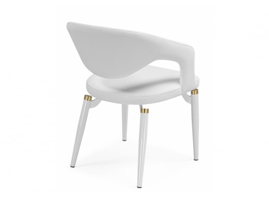 Стул на металлокаркасе Palma white / white and gold в Кургане