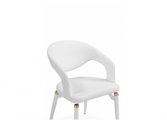 Стул на металлокаркасе Palma white / white and gold в Кургане