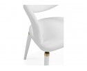 Стул на металлокаркасе Palma white / white and gold в Кургане