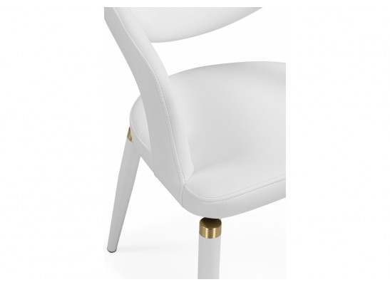 Стул на металлокаркасе Palma white / white and gold в Кургане