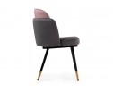 Стул на металлокаркасе Penelopa dark gray / pink / black / gold в Кургане