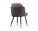 Стул на металлокаркасе Penelopa dark gray / pink / black / gold в Кургане