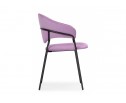 Стул на металлокаркасе Рансол лиловый / черный глянец в Кургане
