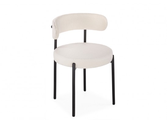 Стул на металлокаркасе Rudi white / black в Кургане