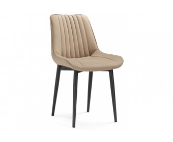 Стул на металлокаркасе Седа К бежевый / черный