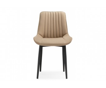 Стул на металлокаркасе Седа К бежевый / черный