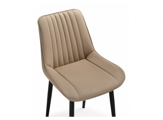 Стул на металлокаркасе Седа К бежевый / черный в Кургане