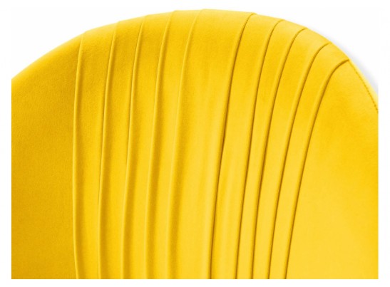 Стул на металлокаркасе SHT-ST35-1/S37 имперский жёлтый / чёрный муар в Кургане