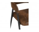 Стул на металлокаркасе Twin brown / black