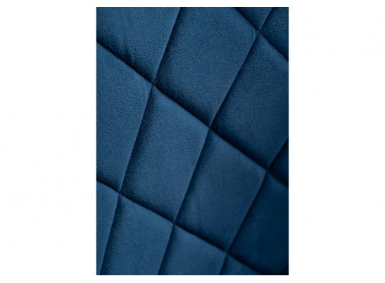 Стул на металлокаркасе Зест микровелюр темно-синий / черный глянец в Кургане