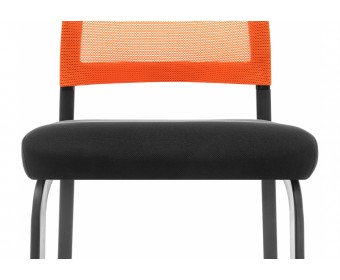 Стул Zola черный / оранжевый
