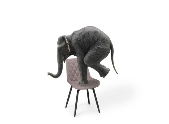 Стул на металлокаркасе Баодин К крутящийся розовый / черный в Кургане