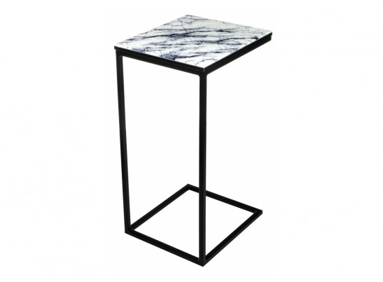 Журнальный столик Геркулес белый мрамор в Кургане