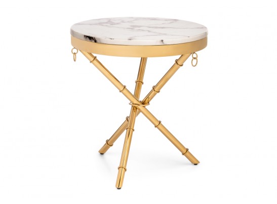 Журнальный столик Monika 50х55 marble / gold в Кургане
