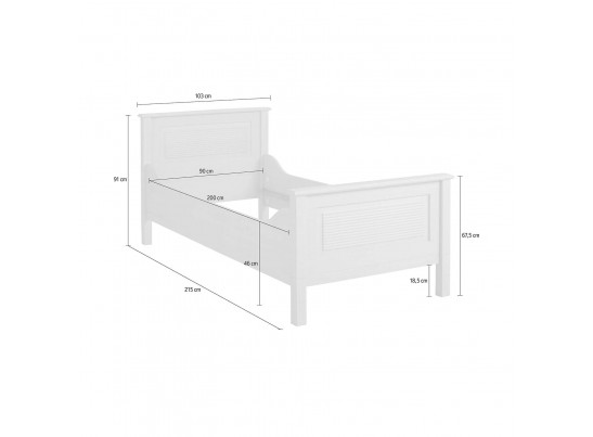 Кровать "Рауна" J 90x200