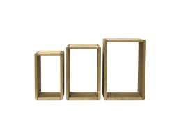 Комплект навесных полок КМ-0069 из массива сосны