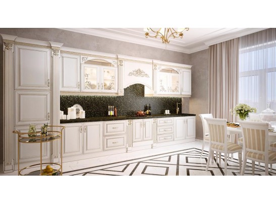 Кухня Патриция 13 (4,8 м) крем перламутр