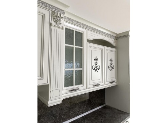 Кухня Кальяри Бьянка 26 (3,6 м) белый матовый