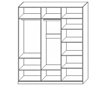 Шкаф для одежды 3Д Монако