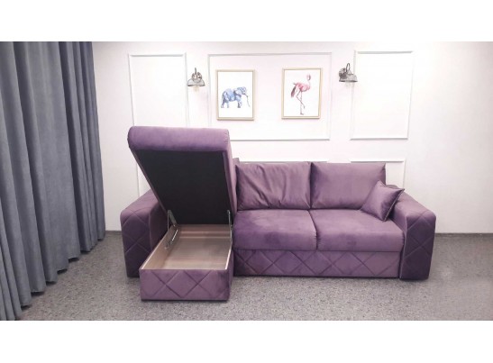 Диван Райли с оттоманкой змейка+ППУ