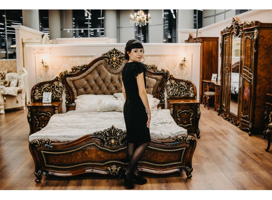 Кровать двуспальная Джоконда (корень дуба)