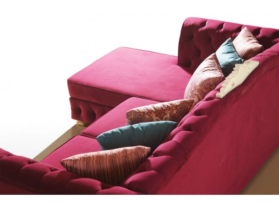 Диван двухместный "ТУРИН" с оттоманкой