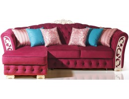 Диван двухместный "ТУРИН" с оттоманкой