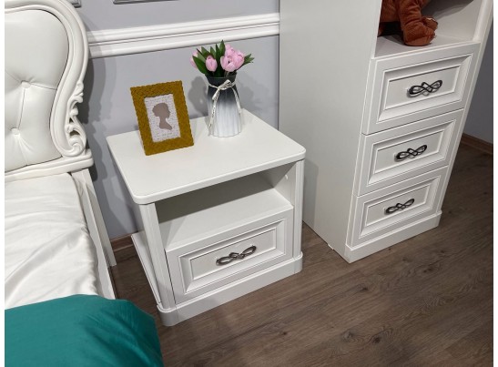 Тумба детская Мишель, белый матовый