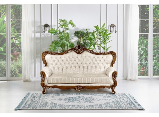 Диван трехместный Джулия светлый орех