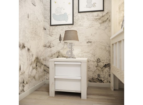 Тумбочка Crusoe White