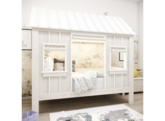 Кровать-дом Crusoe White